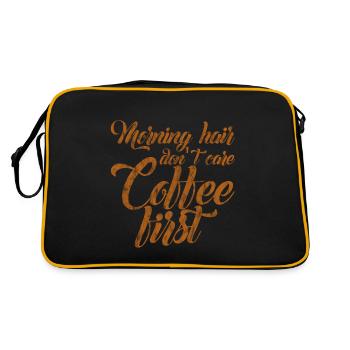 Les cheveux du matin s’en fichent, le café d’abord 3 - Sac Retro - noir/or - Dos