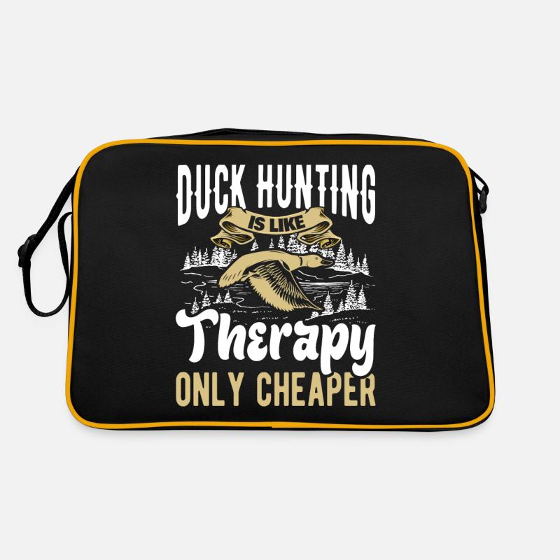 Entenjäger Entenjagd Jagdhunde Jagdausflug Retro Tasche