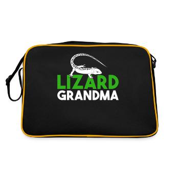 Lizard Lover Lizard Gift Lizard Propriétaire - Sac Retro - noir/or - Dos