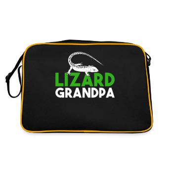Lizard Lover Lizard Gift Lizard Propriétaire - Sac Retro - noir/or - Dos