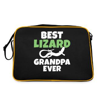 Lizard Lover Lizard Gift Lizard Propriétaire - Sac Retro - noir/or - Dos
