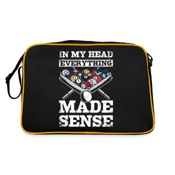 Tout avait un sens dans ma tête Billard - Sac Retro - noir/or - Dos