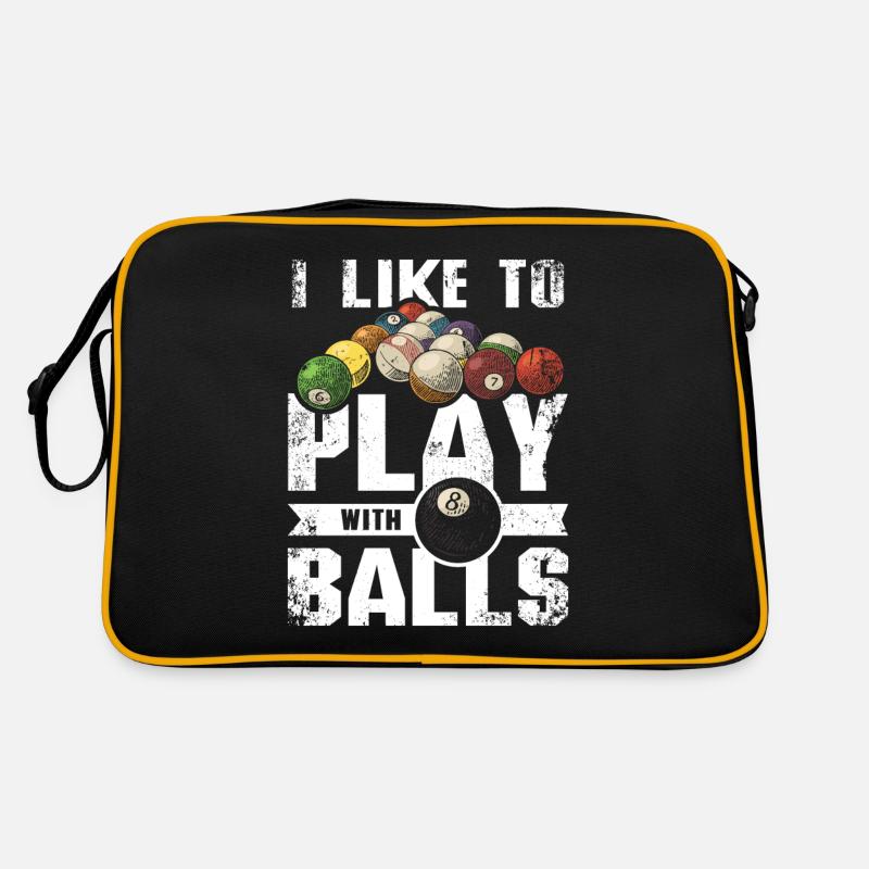 J’aime jouer avec 8 boules de billard Sac Retro