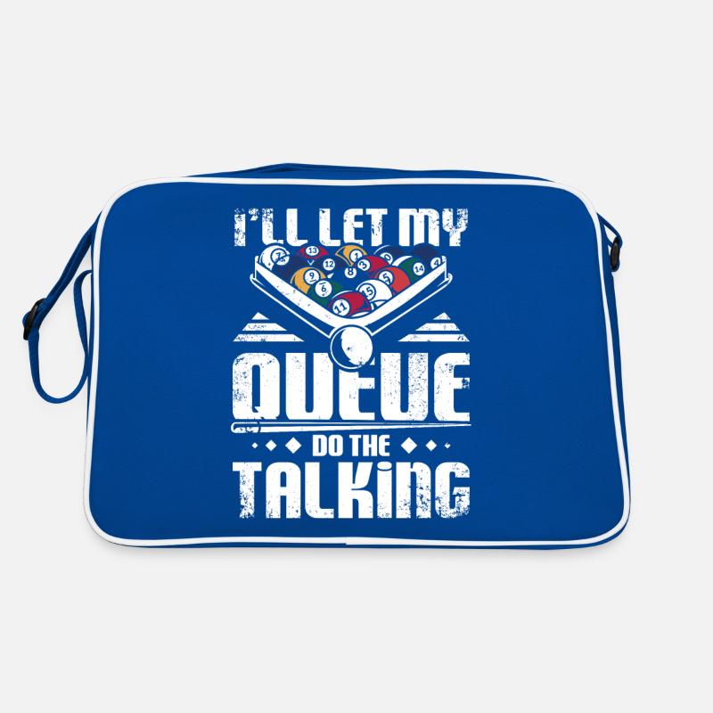 I'll let my billard queue the talking Retro Bag
