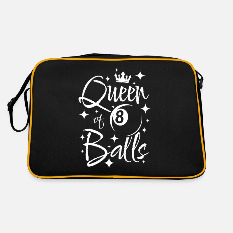Pool billard queen of 8 balls Retro Tasche