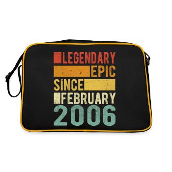 Birthday February 2006 Legendary Epic - Retro Bag - black/gold - Back