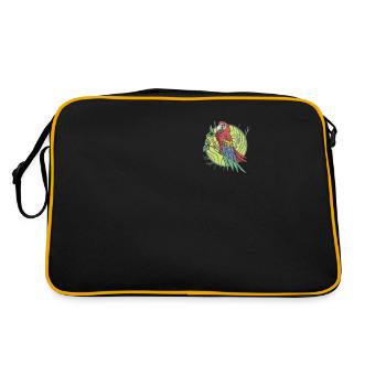 Ara Perroquet I Amérique du Sud Oiseau exotique pour - Sac Retro - noir/or - Dos