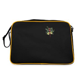 Ara Perroquet I Amérique du Sud Oiseau exotique pour - Sac Retro - noir/or - Dos