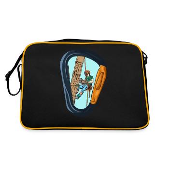 Arboriculteur vintage Carabiner Art - Sac Retro - noir/or - Dos