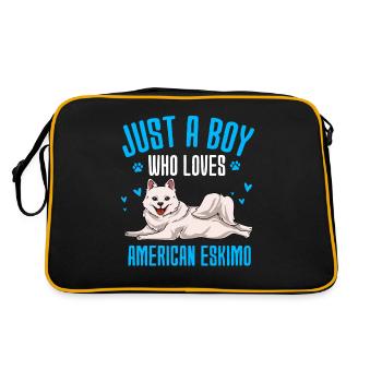 American Eskimo - Retro Bag - black/gold - Back
