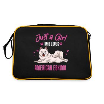 American Eskimo - Retro Bag - black/gold - Back