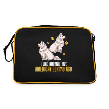 American Eskimo - Retro Bag - black/gold - Back