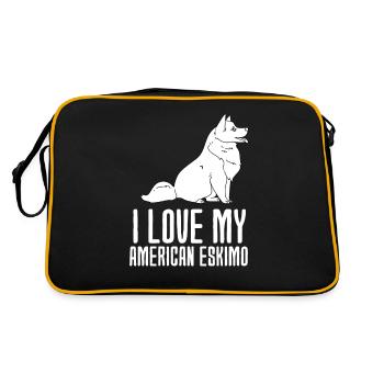 American Eskimo - Retro Bag - black/gold - Back
