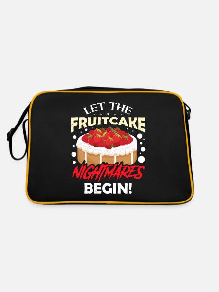Fruitcake Let The Fruitcake Nightmares Nutrition - Retro Bag - black/gold - Back