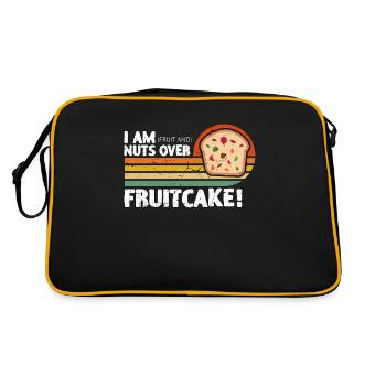 Gâteau aux fruits Je suis Fruits et noix Rétro Cuisine aux noisettes - Sac Retro - noir/or - Dos