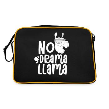 Pas de drame Lama Lama Les paroles animales du Lama - Sac Retro - noir/or - Dos