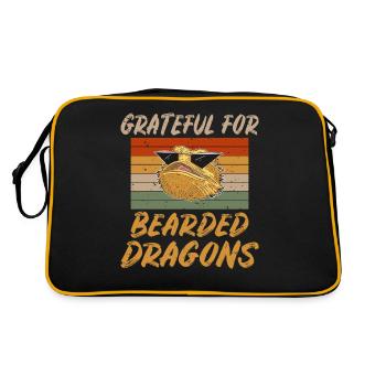 Lizard Lover Lizard Gift Lizard Propriétaire - Sac Retro - noir/or - Dos
