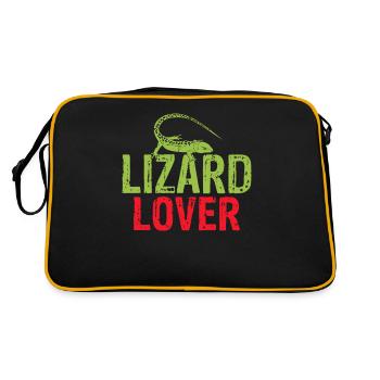 Lizard Lover Lizard Gift Lizard Propriétaire - Sac Retro - noir/or - Dos