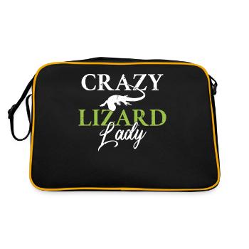 Lizard Lover Lizard Gift Lizard Propriétaire - Sac Retro - noir/or - Dos