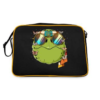 60s 70s Costume Groovy Hippie - Sac Retro - noir/or - Dos