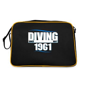 Anniversaire du plongeur - Plongée depuis mai 1961 - Sac Retro - noir/or - Dos
