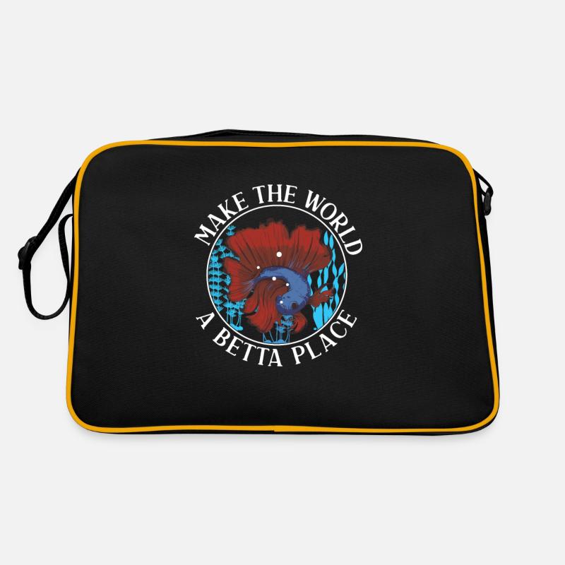 Drôle de fan de Make The World A Betta Place Sac Retro