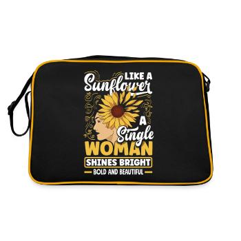 Comme un tournesol Une femme célibataire brille de mille feux - Sac Retro - noir/or - Dos