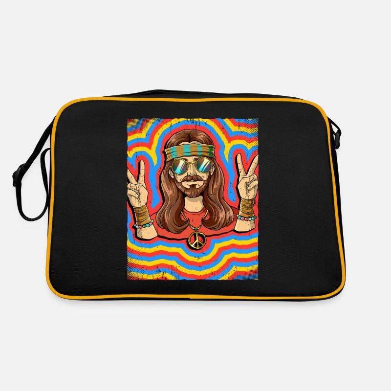 Hippie Man Psychédélique Trippy Sac Retro