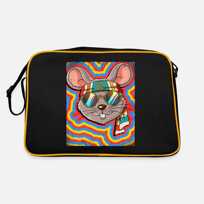 Hippie Mouse Psychédélique Trippy Sac Retro