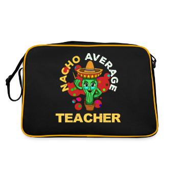 Cinco De Mayo Teacher - Retro Bag - black/gold - Back