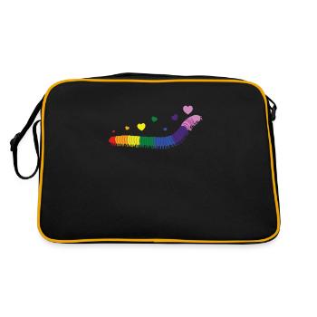 Un mille-pattes arc-en-ciel fantastique pour les gays - Sac Retro - noir/or - Dos