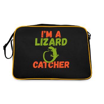 Lizard Lover Lizard Gift Lizard Propriétaire - Sac Retro - noir/or - Dos