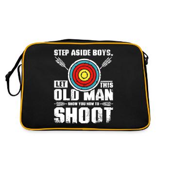Laissez ce vieil homme vous montrer comment faire du tir à l’arc - Sac Retro - noir/or - Dos