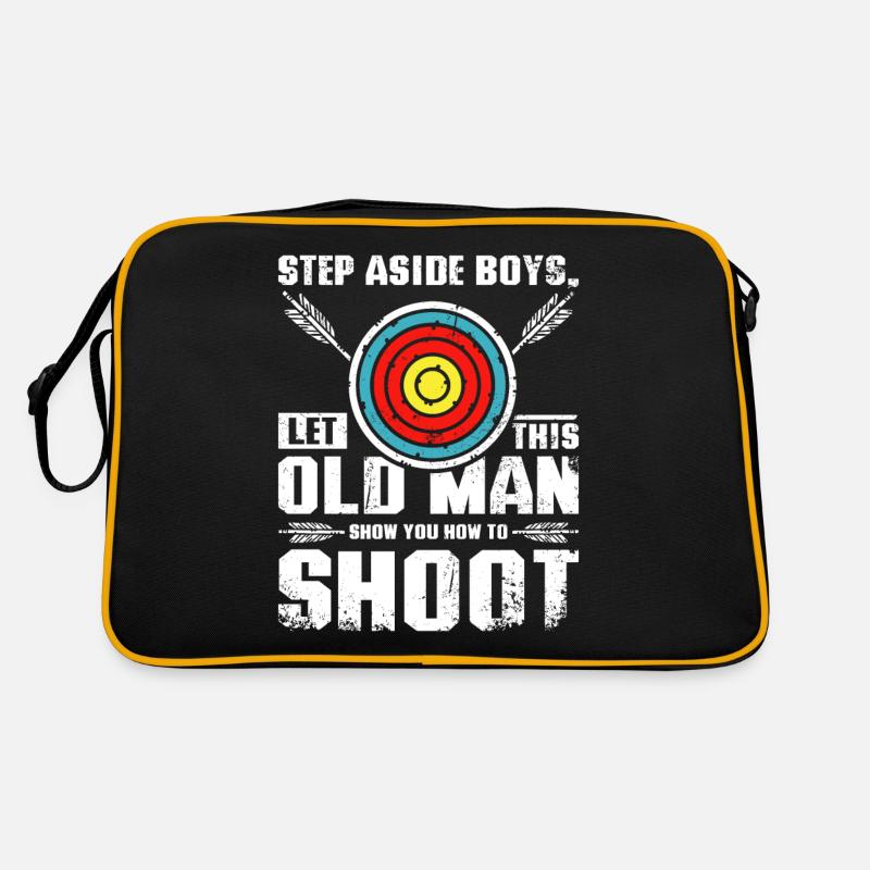 Let this old man show you how to archery Retro Tasche