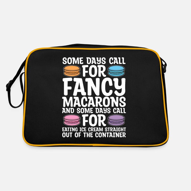 Macaron Some Days Call For Fancy Snacking Sweets Retro Bag