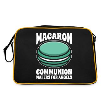 Macaron Communion Wafers For Angels Sweets Cooking - Sac Retro - noir/or - Dos