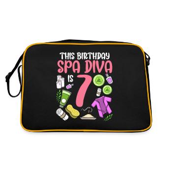 Spa Birthday For Girls 7th Spa Birthday Party - Retro Bag - black/gold - Back