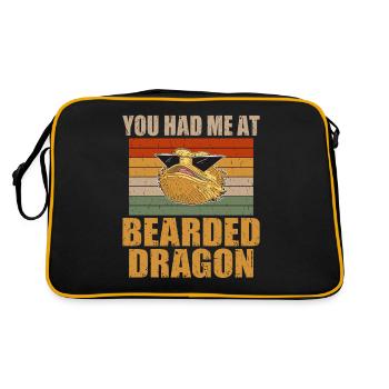 Lizard Lover Lizard Gift Lizard Propriétaire - Sac Retro - noir/or - Dos