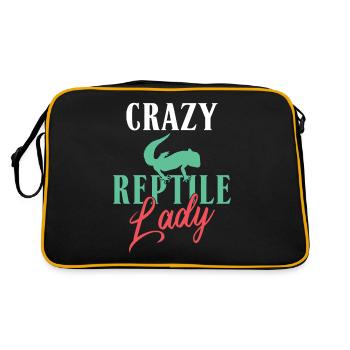 Lizard Lover Lizard Gift Lizard Propriétaire - Sac Retro - noir/or - Dos