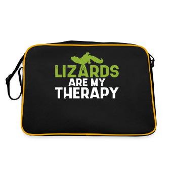 Lizard Lover Lizard Gift Lizard Propriétaire - Sac Retro - noir/or - Dos