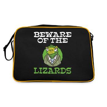 Lizard Lover Lizard Gift Lizard Propriétaire - Sac Retro - noir/or - Dos