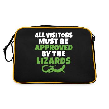 Lizard Lover Lizard Gift Lizard Propriétaire - Sac Retro - noir/or - Dos