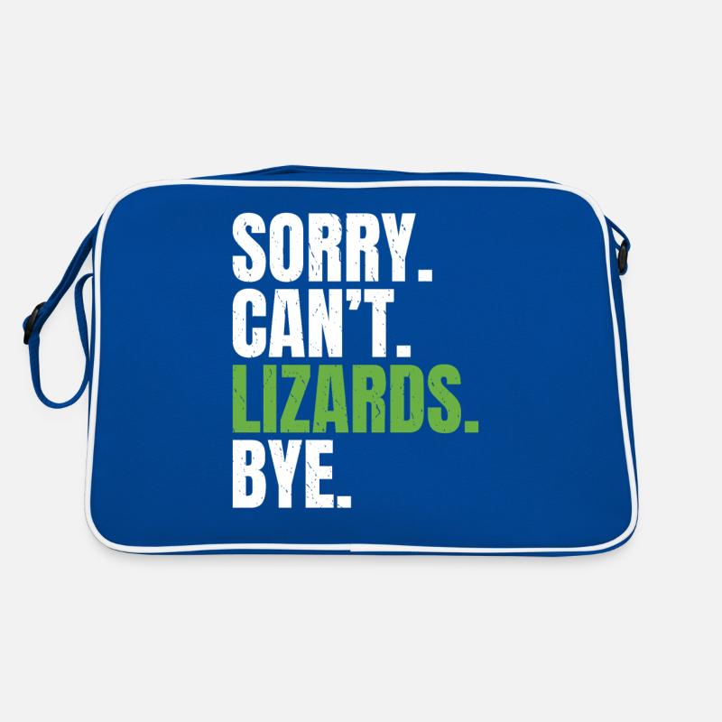 Eidechsenliebhaber Eidechse Geschenk Eidechse Besitzer Retro Tasche