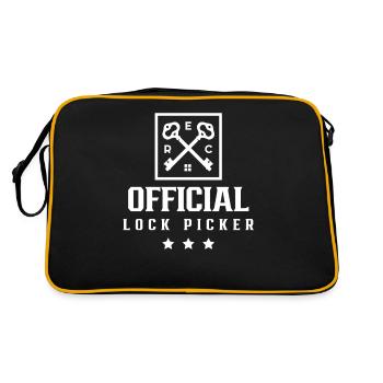 Serrure officielle Lock Picker Lock Picker - Sac Retro - noir/or - Dos