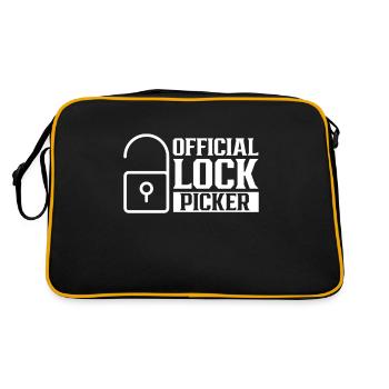 Serrure officielle Lock Picker Lock Picker - Sac Retro - noir/or - Dos