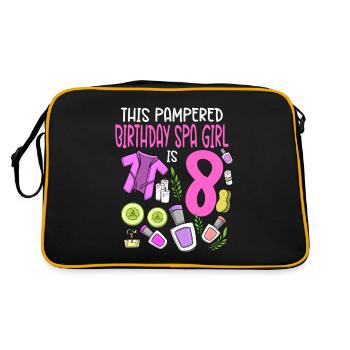 Spa Birthday For Girls 8th Spa Birthday Party - Retro Bag - black/gold - Back
