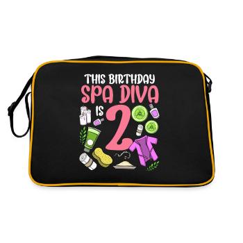 Spa Birthday For Girls 2nd Spa Birthday Party - Retro Bag - black/gold - Back