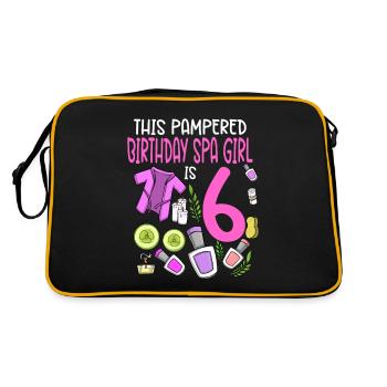 Spa Birthday For Girls 6th Spa Birthday Party - Retro Bag - black/gold - Back