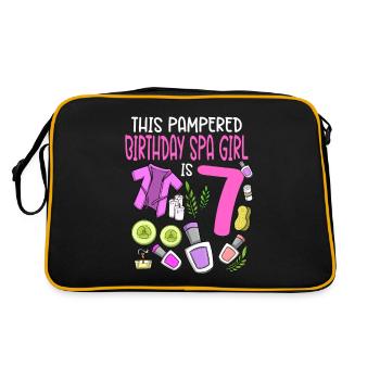 Spa Birthday For Girls 7th Spa Birthday Party - Retro Bag - black/gold - Back