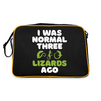 Lizard Lover Lizard Gift Lizard Propriétaire - Sac Retro - noir/or - Dos